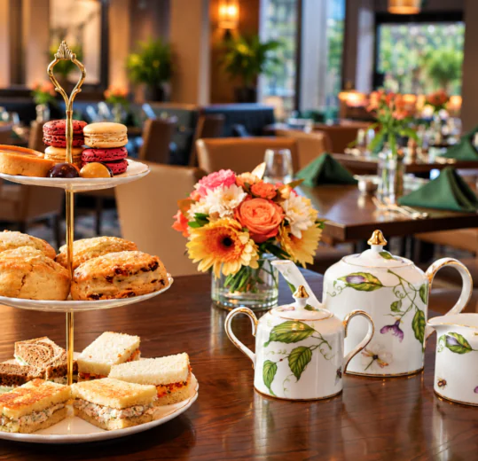 Elegant afternoon Tea Display in The Reserve Dining Room