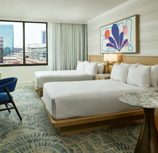 ADA queen room, two queen beds