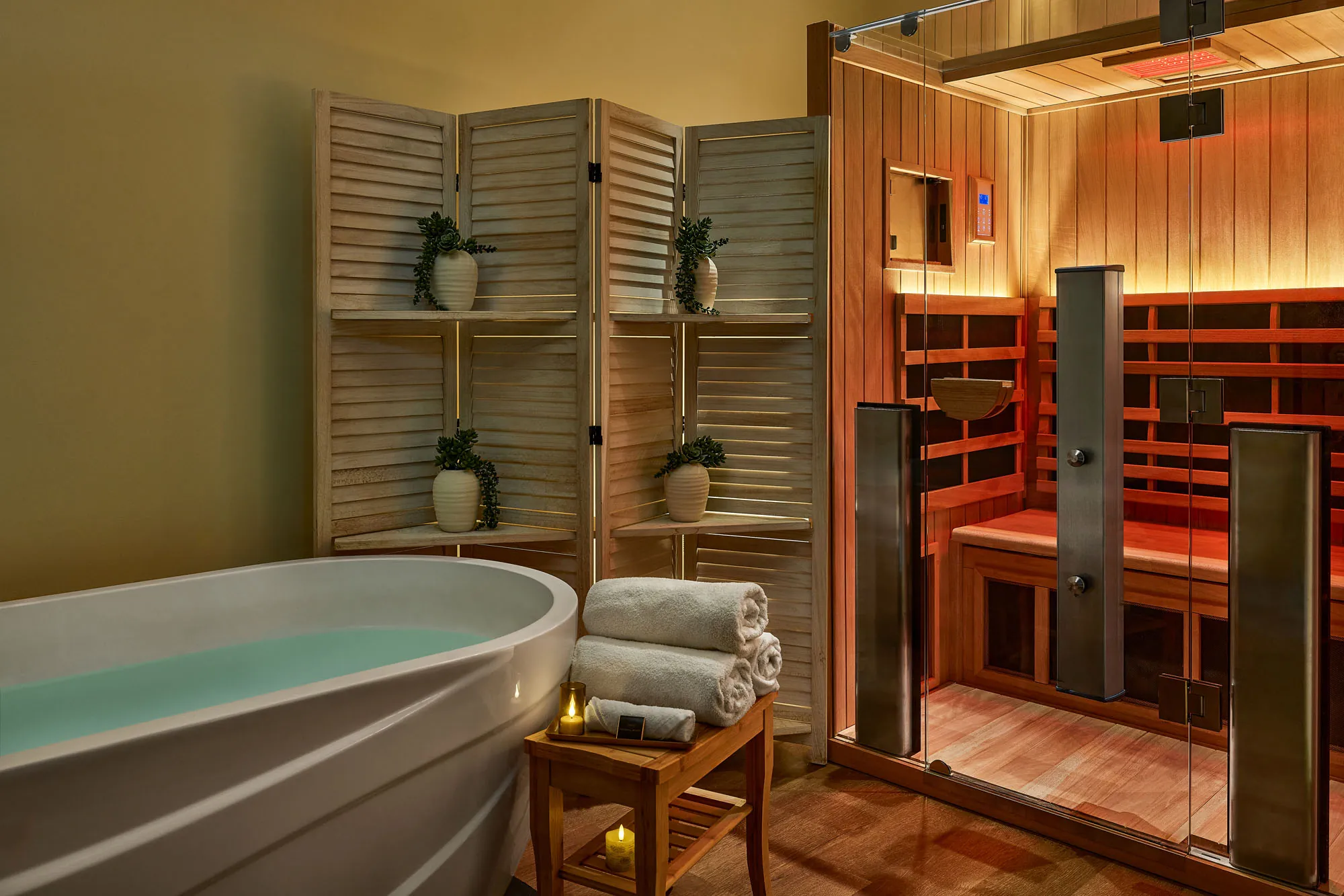 Highland Dallas Spa Recovery Room Infra Red Sauna